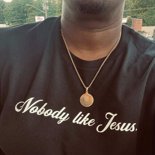 BLACK/WHITE ‘NOBODY LIKE JESUS’ TEE (UNISEX)